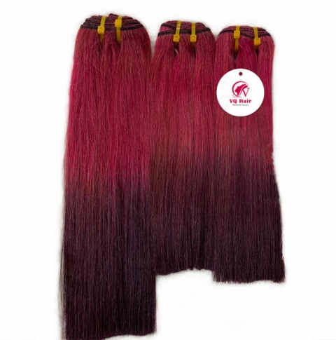 Ombre weave hair extensions for thin hair